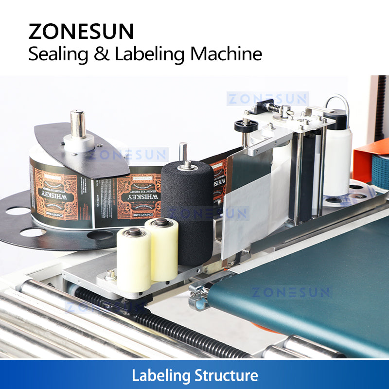 ZONESUN ZS-FKC4650S Automatic Carton Sealing and Labeling Machine with Ink Coding