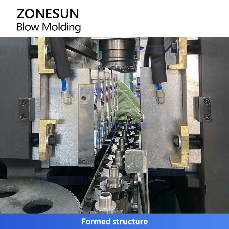 ZONESUN ZS-SBM2A 2-Cavity Automatic Bottle Blow Molding Machine with UV Heating