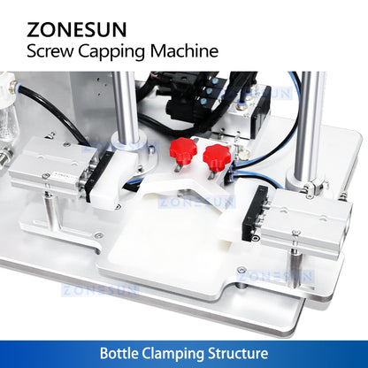 Precise Torque: ZONESUN ZS-XG450S Servo Capping Machine for Jars, Glass Bottles & Metal Cans