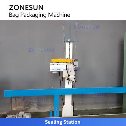 High Capacity: ZONESUN ZS-DCS50 Automatic 50kg Bagging Machine for Fertilizer, Feed & Grain Industry