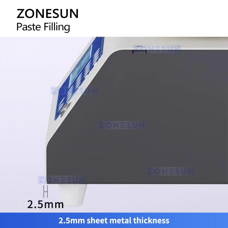 ZONESUN ZS-DTFP1 Semi Automatic Paste Filling Machine for Creams Honey and High Viscosity Liquids