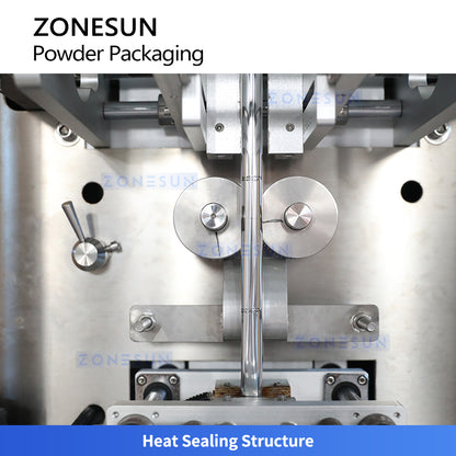 ZONESUN ZS-FS100L Compact Automatic VFFS Sachet Powder Packing Machine for Food, Pharma, Chemical