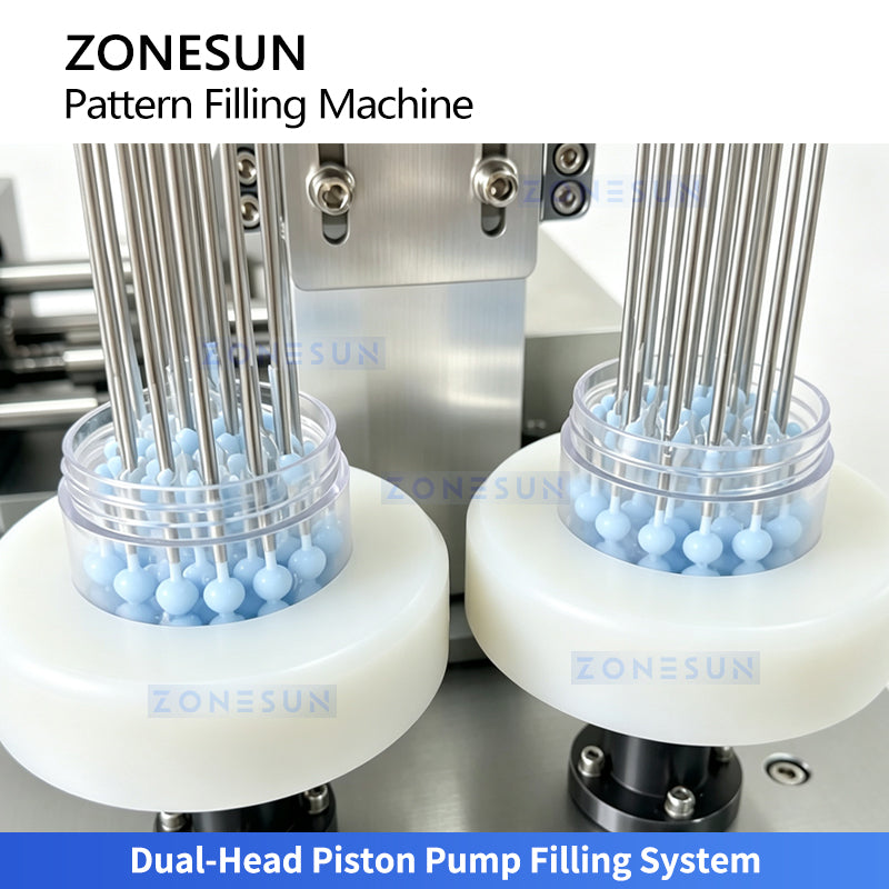 ZONESUN ZS-PGF5 Automatic Dual Head Piston Filling Machine for Cosmetic Cream Products