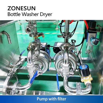 ZONESUN ZS-WB17: High-Speed Automatic Bottle Washing & Drying Machine for New & Recycled Bottles
