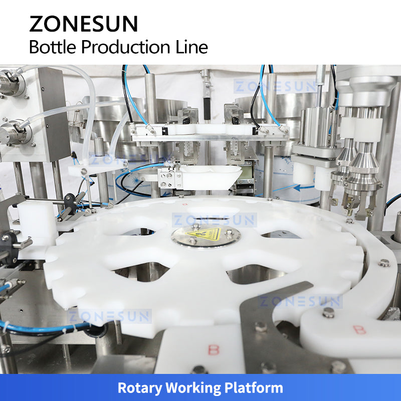 ZONESUN ZS-FAL180YT: High-Speed Dropper Bottle Filling, Capping & Labeling Production Line 
