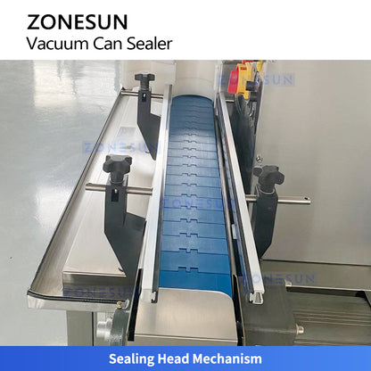 ZONESUN ZS-AFK200 Fully Automatic Vacuum Can Sealing Machine for Metal Packaging