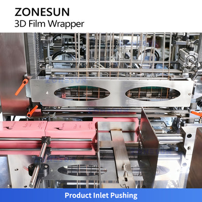 ZONESUN ZS-TD400 High-Speed Cellophane Wrapping Machine for Cosmetic, Pharmaceutical, and Gift Boxes