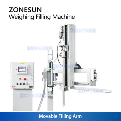 ZONESUN ZS-YTEXW2 Semi-Automatic Explosion-Proof IBC Tank Weighing Filling Machine for Chemical Liquids