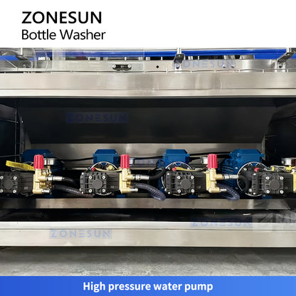 ZONESUN ZS-WB5G Auto 5-Gallon Barrel Washing Machine with High-Pressure Nozzles, 600 BPH Capacity