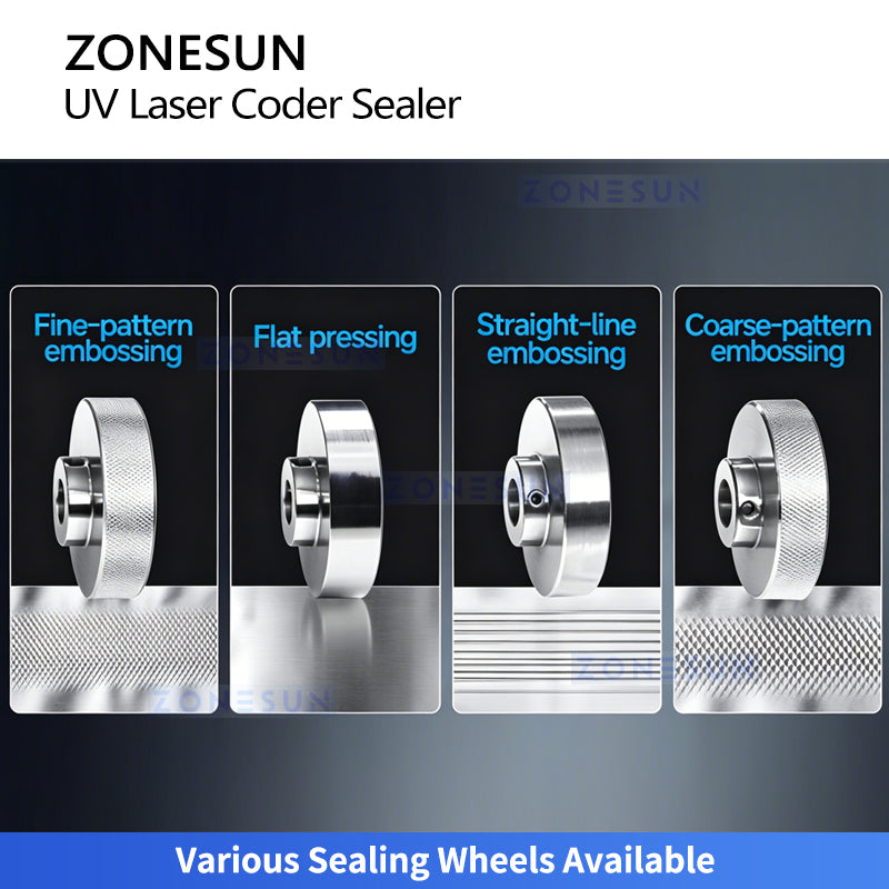 ZONESUN ZS-FR100LC Continuous Band Sealer with UV Laser Coding for Bag Packaging