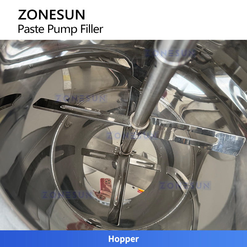 ZONESUN ZS-VTGTL1 Automatic Gear Pump Paste Filling Machine for Honey, Creams and Sauces