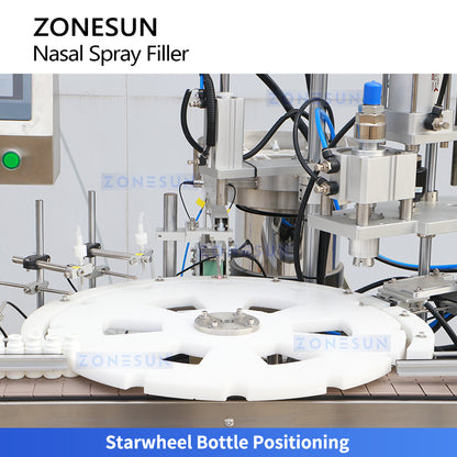 Precision Packing: ZONESUN ZS-AFC20C Automatic Nasal & Oral Spray Filling and Crimping Machine