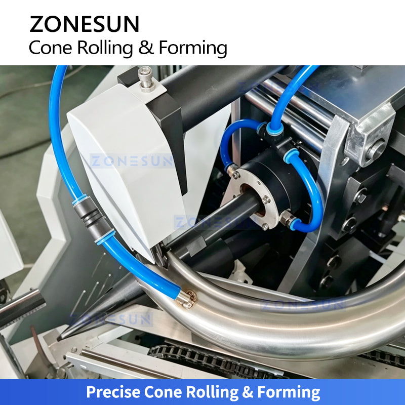 ZONESUN ZS-PCF01 Automatic Ice Cream Paper Cone Sleeve Forming Machine for Ice Cream Cone Wrappers