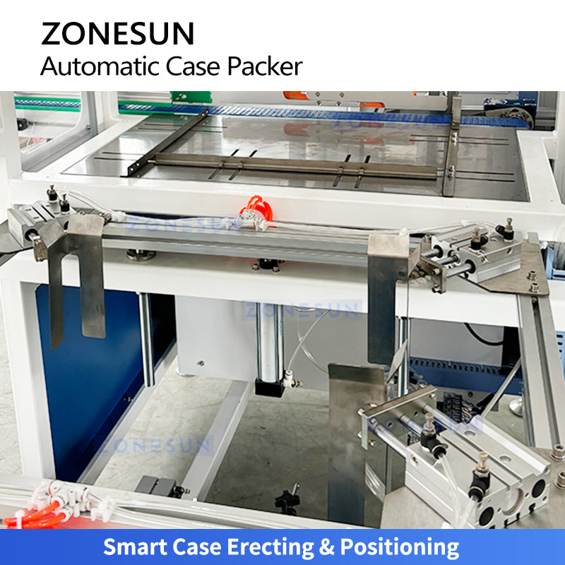 High Efficiency: ZONESUN ZS-CSPM6 Automatic Servo Bottle Case Packer Machine for Packaging Lines