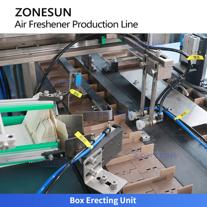 Full Automation: ZONESUN ZS-AFCL11 Car Air Freshener Filling Capping and Cartoning Production Line