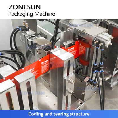 ZONESUN ZS-WZP4 Automatic 4 Side Seal Disposable Wipes Packing Machine For Sachet Wet Wipes