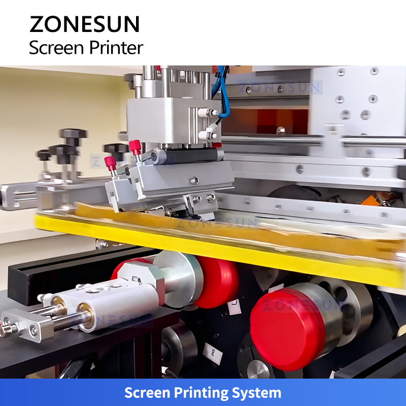 ZONESUN ZS-SWP3 Automatic Screen Printing Machine with UV Curing for Bottles, Tubes & Caps