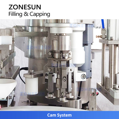 ZONESUN ZS-AFC46 Monoblock Automatic Perfume Body Mist Spray Bottle Filling Capping Machine | Servo Piston Pump | 30-40 BPM