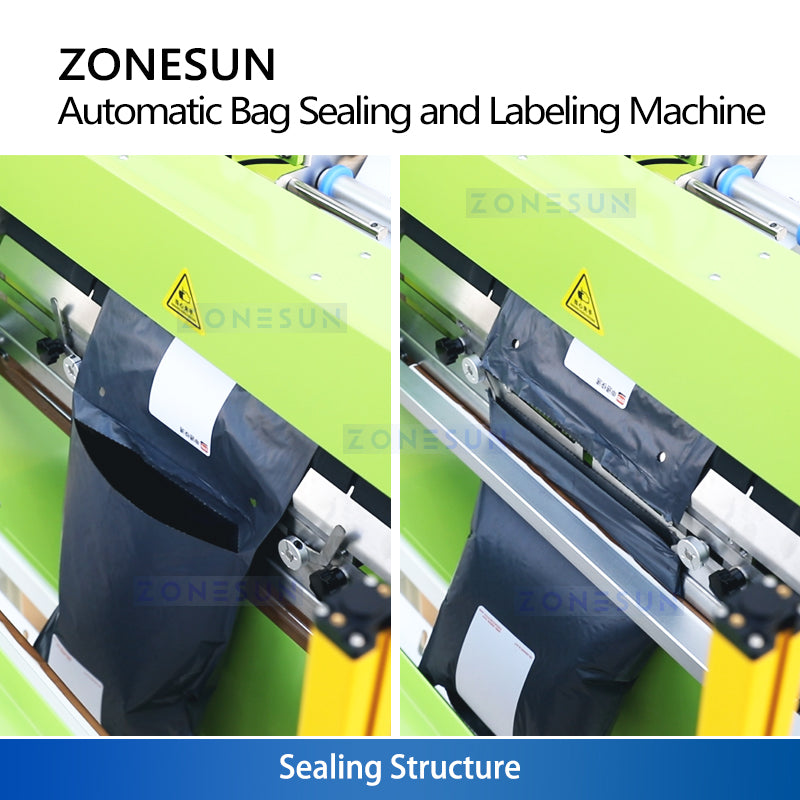 ZONESUN ZS-TB103 Automatic Courier Bag Sealer Plastic Pouch Sealing Machine