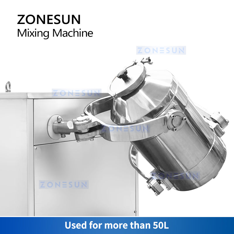 ZONESUN ZS-SBH10 3D Powder Mixer for Efficient Dry Material Blending in Food and Chemical Use