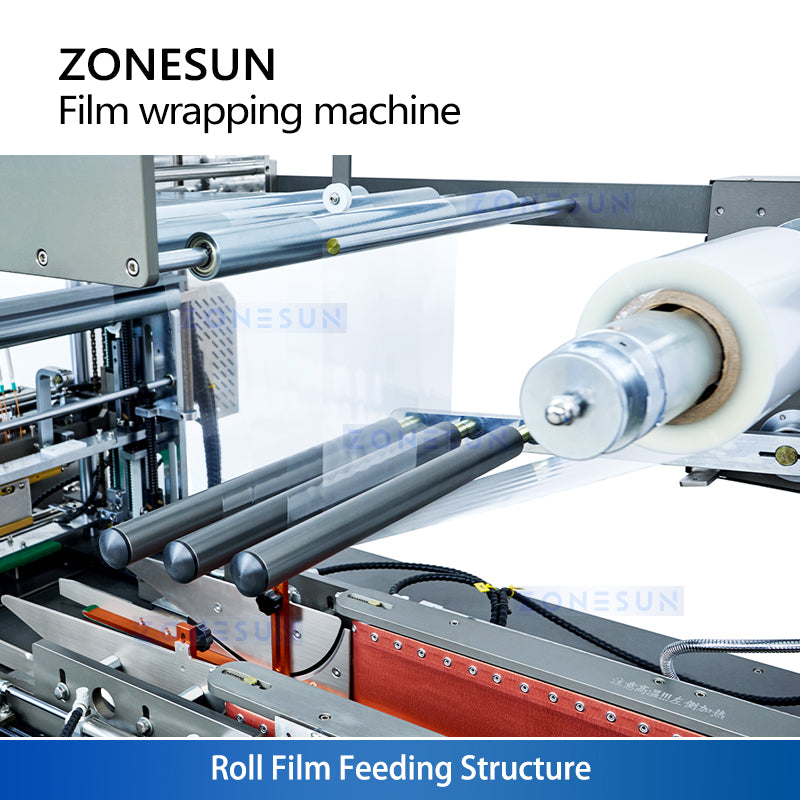 High Speed Wrap: ZONESUN ZS-MSFM730 Automatic Servo Perfume & Cosmetic Box Overwrapping Machine