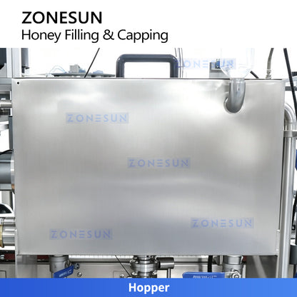 ZONESUN ZS-FSHS22 Automatic Honey Filling and Press Capping Machine for Viscous Liquids