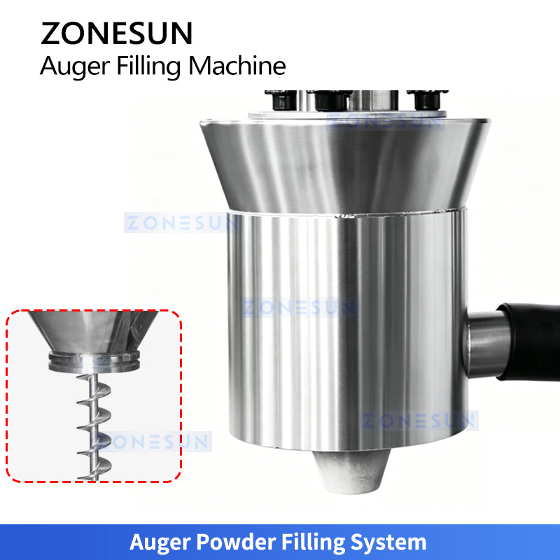Precision Filling: ZONESUN ZS-FM750F Auger Powder Filler for Spices, Coffee & Protein Powder