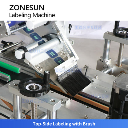 ZONESUN ZS-TB822X Automatic Top and Multi Sided Labeling Machine with Date Coding System for Bottles Boxes and Industrial Packaging