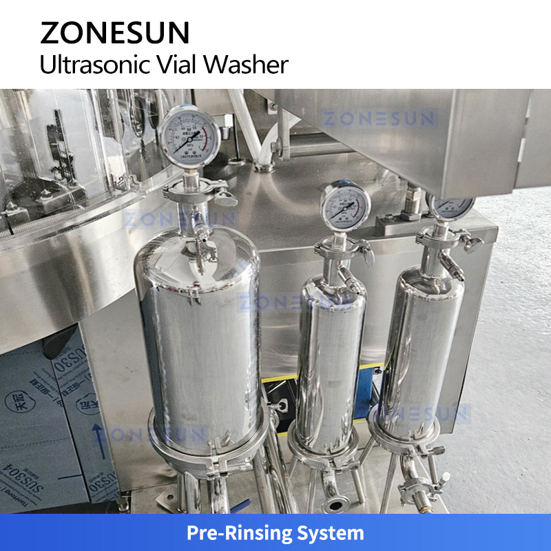 ZONESUN ZS-UWB6: Automatic Ultrasonic Vial Washing Machine for Pharmaceutical & laboratory Use (GMP)
