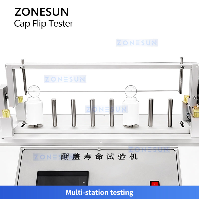 ZONESUN ZS-DTBT1 Automatic Flip Cap Durability Testing Machine for Cosmetics and Bottles