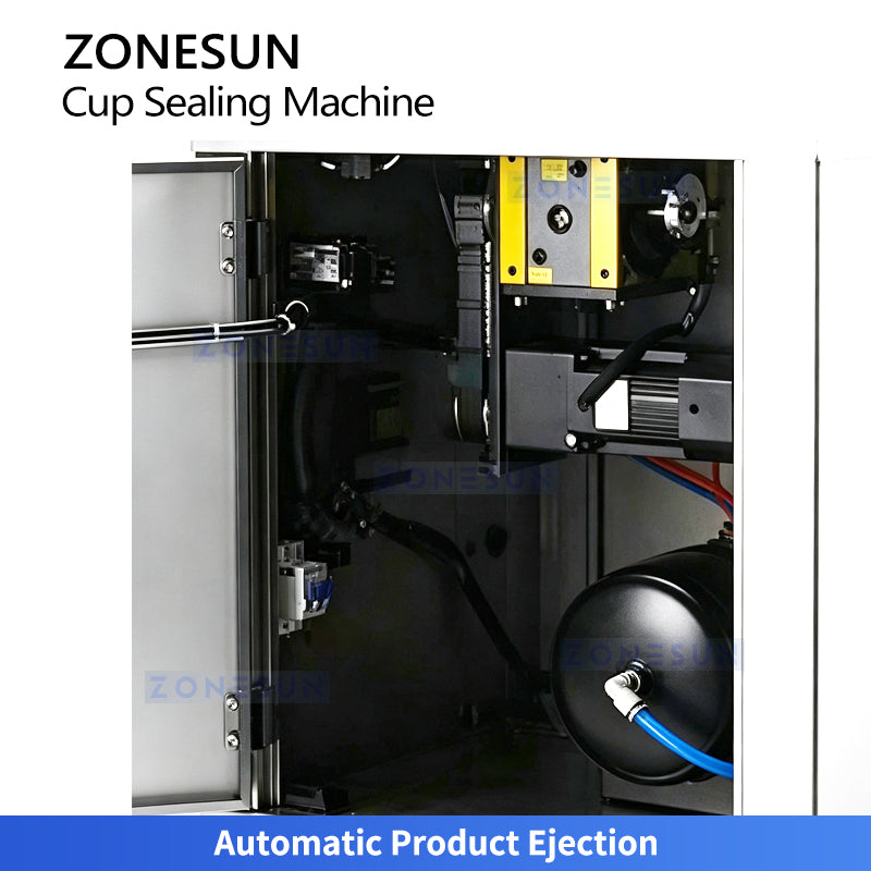 ZONESUN ZS-KCS6 Automatic Pneumatic Rotary Cup Tea Can Heat Sealing Machine