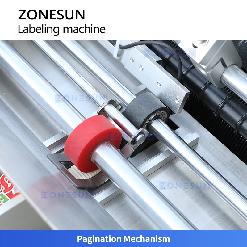 ZONESUN ZS-JTB10 Semi Automatic Wet Glue Labeling Machine for Round Bottles and Jars