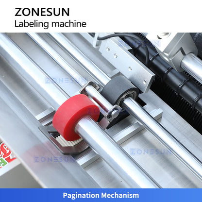 ZONESUN ZS-JTB10 Semi Automatic Wet Glue Labeling Machine for Round Bottles and Jars