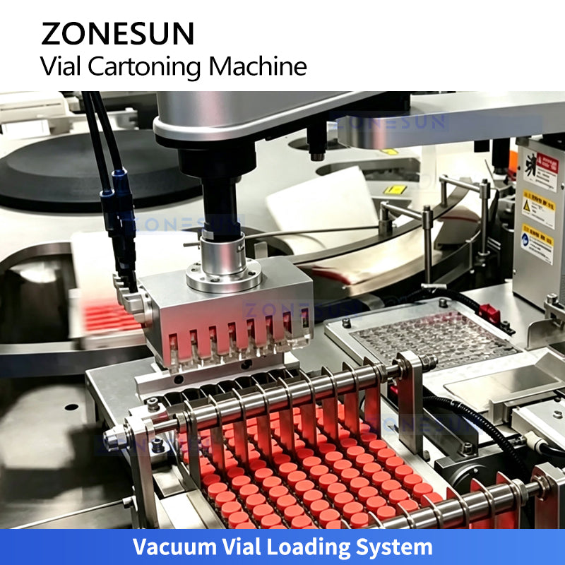 ZONESUN ZS-MSZH10 Automatic Vertical Vial Cartoning Machine with Vision Inspection