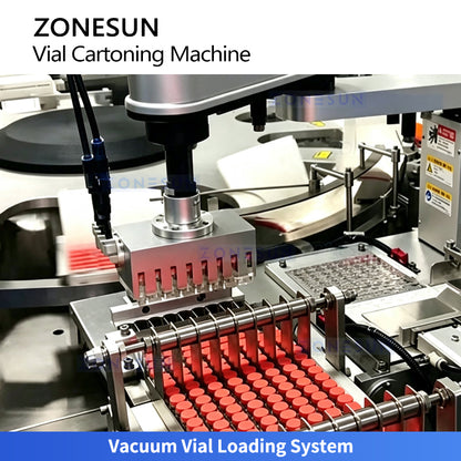 ZONESUN ZS-MSZH10 Automatic Vertical Vial Cartoning Machine with Vision Inspection