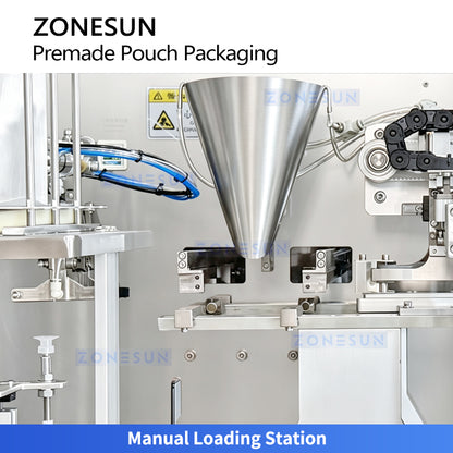 ZONESUN ZS-AFS210V Automatic Premade Pouch Feeding Vacuum Sealing Packaging Machine