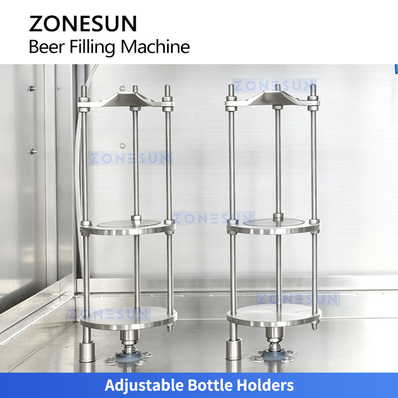 ZONESUN ZS-DG4A Automatic 4-Head Beer Isobaric Filling Machine with Fermentation Tank
