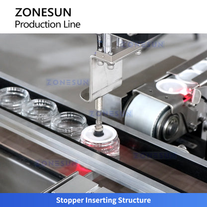 ZONESUN ZS-FAL180V2 Face Cream Filling Capping Labeling Machine Line for Cosmetic Jar Packaging Automatic Skincare Production