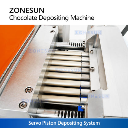 ZONESUN ZS-GDJ8 Semi Automatic Servo Bonbon Chocolate Depositing Filling Machine