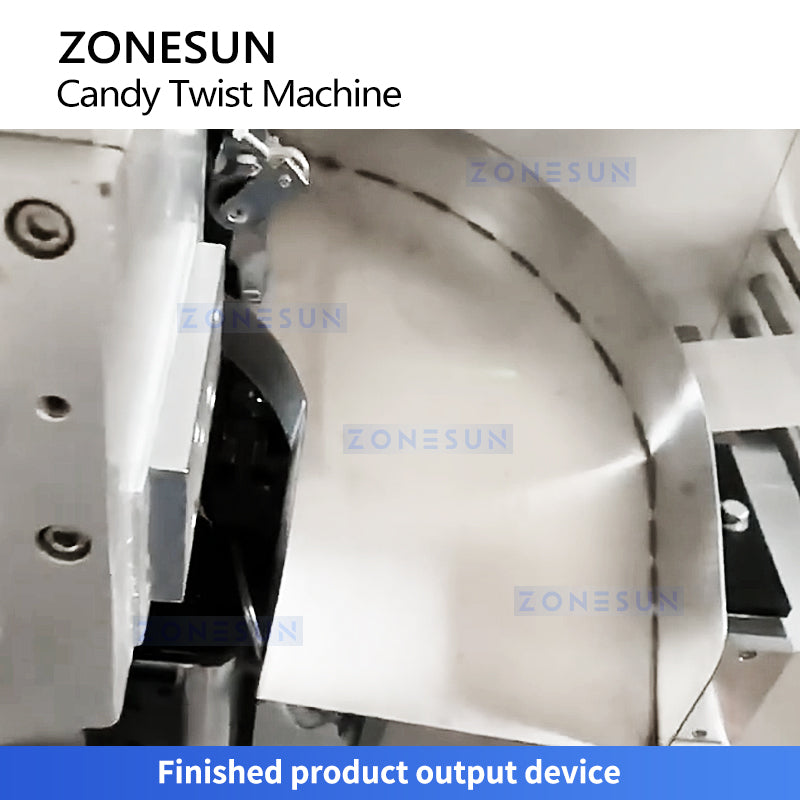 Zonesun ZS-TCM2 Double Twist Candy Wrapping Machine Discharging Chute