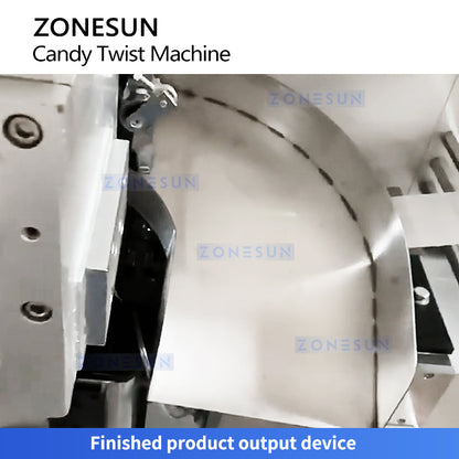 Zonesun ZS-TCM2 Double Twist Candy Wrapping Machine Discharging Chute