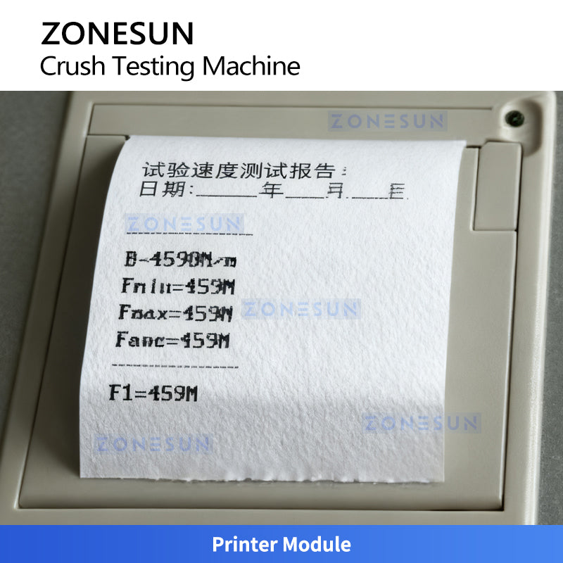 ZONESUN ZS-DTBT2 Crush Testing Machine | Paperboard & Corrugated Material Strength Tester Demo