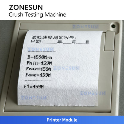 ZONESUN ZS-DTBT2 Crush Testing Machine | Paperboard & Corrugated Material Strength Tester Demo