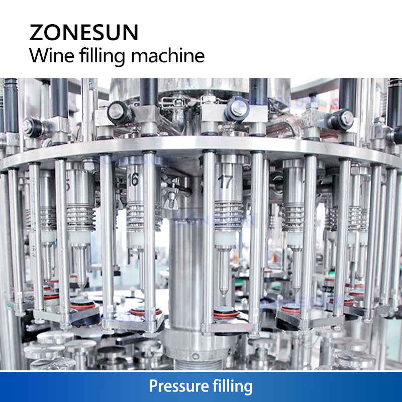 Zonesun ZS-WFC18 Beer Bottling Machine Monoblock Counter Pressure Filling