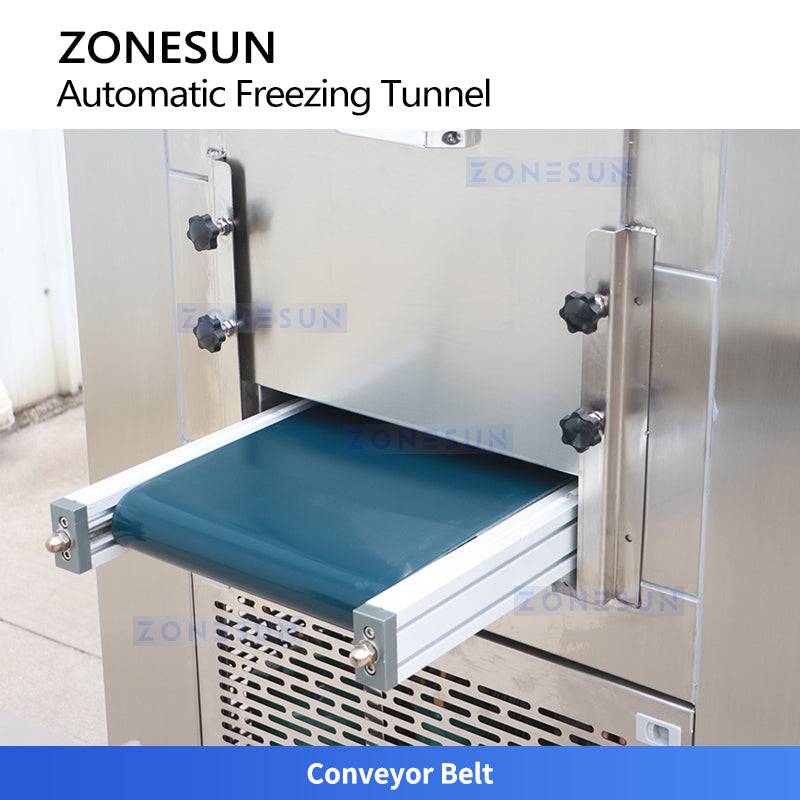 ZONESUN ZS-CTL1 Continuous Air-Cooling Freezing Tunnel for Cosmetics