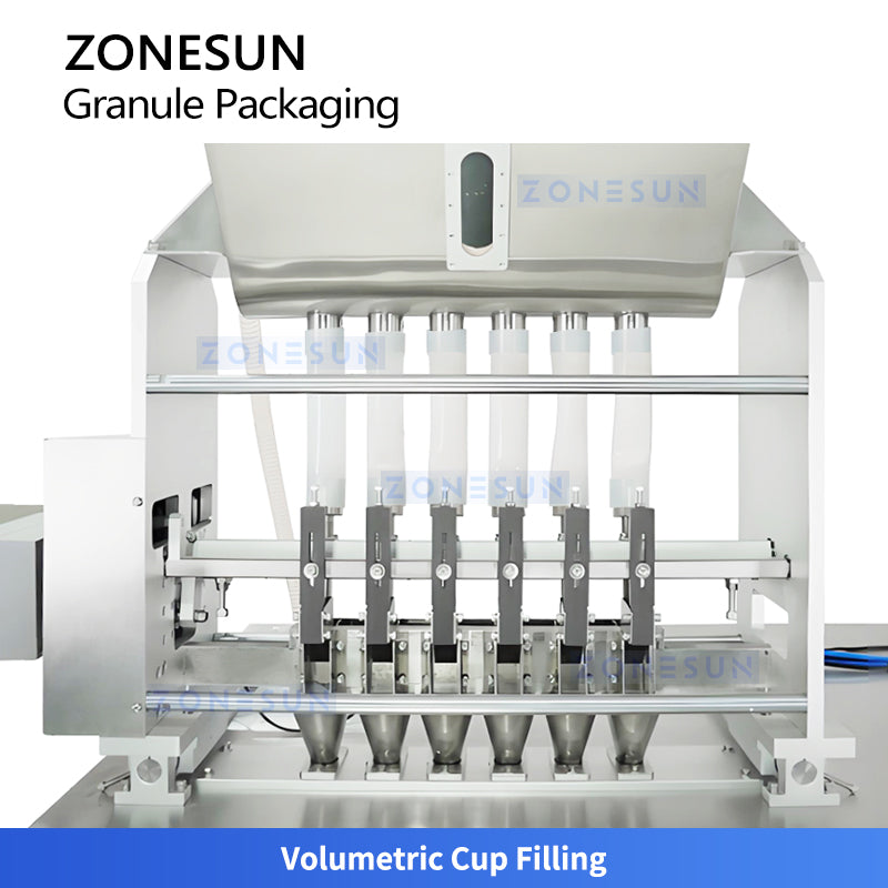 ZONESUN ZS-FS500K6 Automatic VFFS Granule Powder Sachet Packing Machine for Coffee Sugar Salt Tea