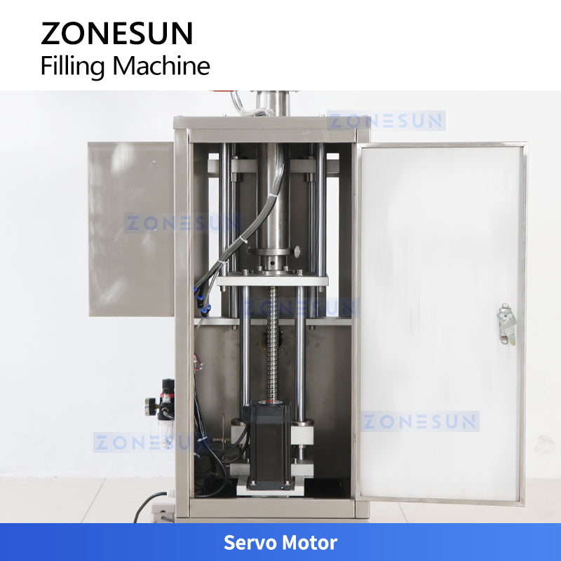 ZONESUN ZS-GTSM1 Servo Motor Paste Filling Machine for Honey, Syrup, Ketchup, Glue and Creams