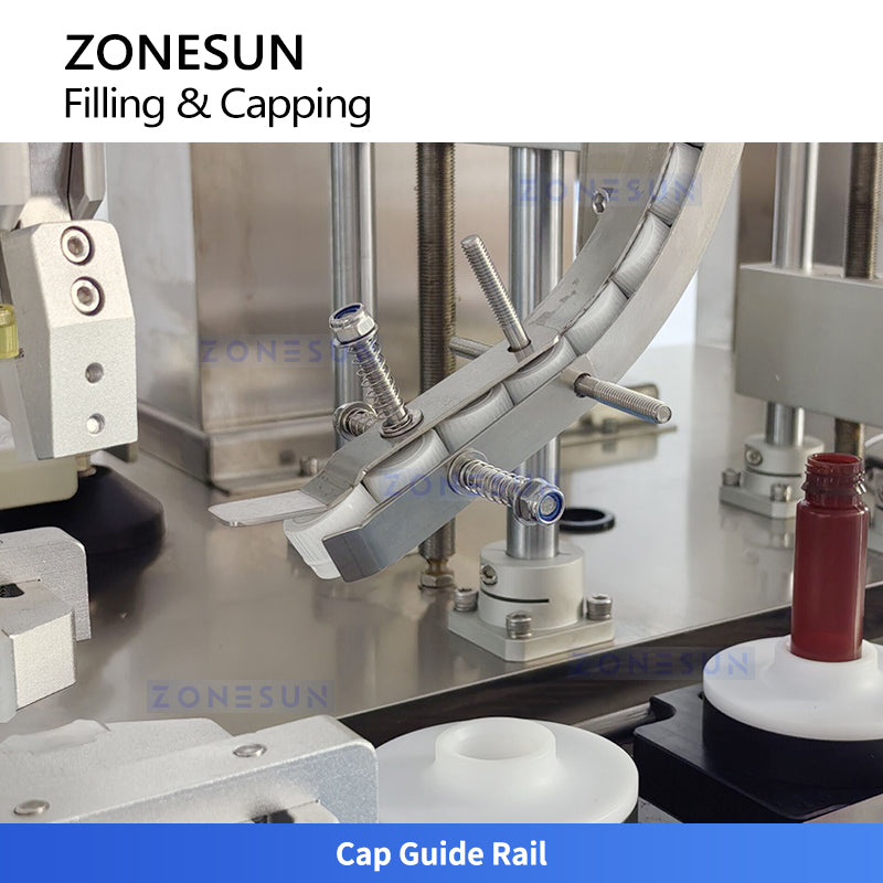 ZONESUN ZS-AFC48 Compact Auto Filling and Capping Machine for Small Bottles in Cosmetics & Chemicals