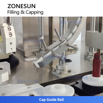 ZONESUN ZS-AFC48 Compact Auto Filling and Capping Machine for Small Bottles in Cosmetics & Chemicals