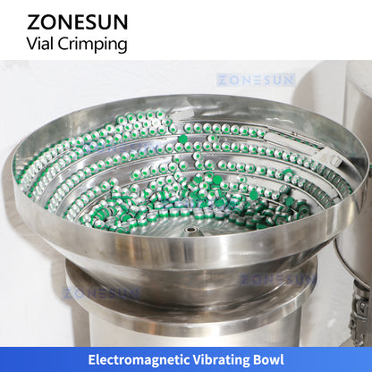ZONESUN ZS-YG100 Rotary Vial Crimping Machine | Automatic Flip-Off Cap Sealer for Pharma & Labs